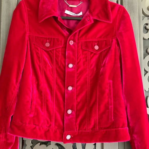 Givenchy pink velvet button up  jacket - Picture 16 of 16